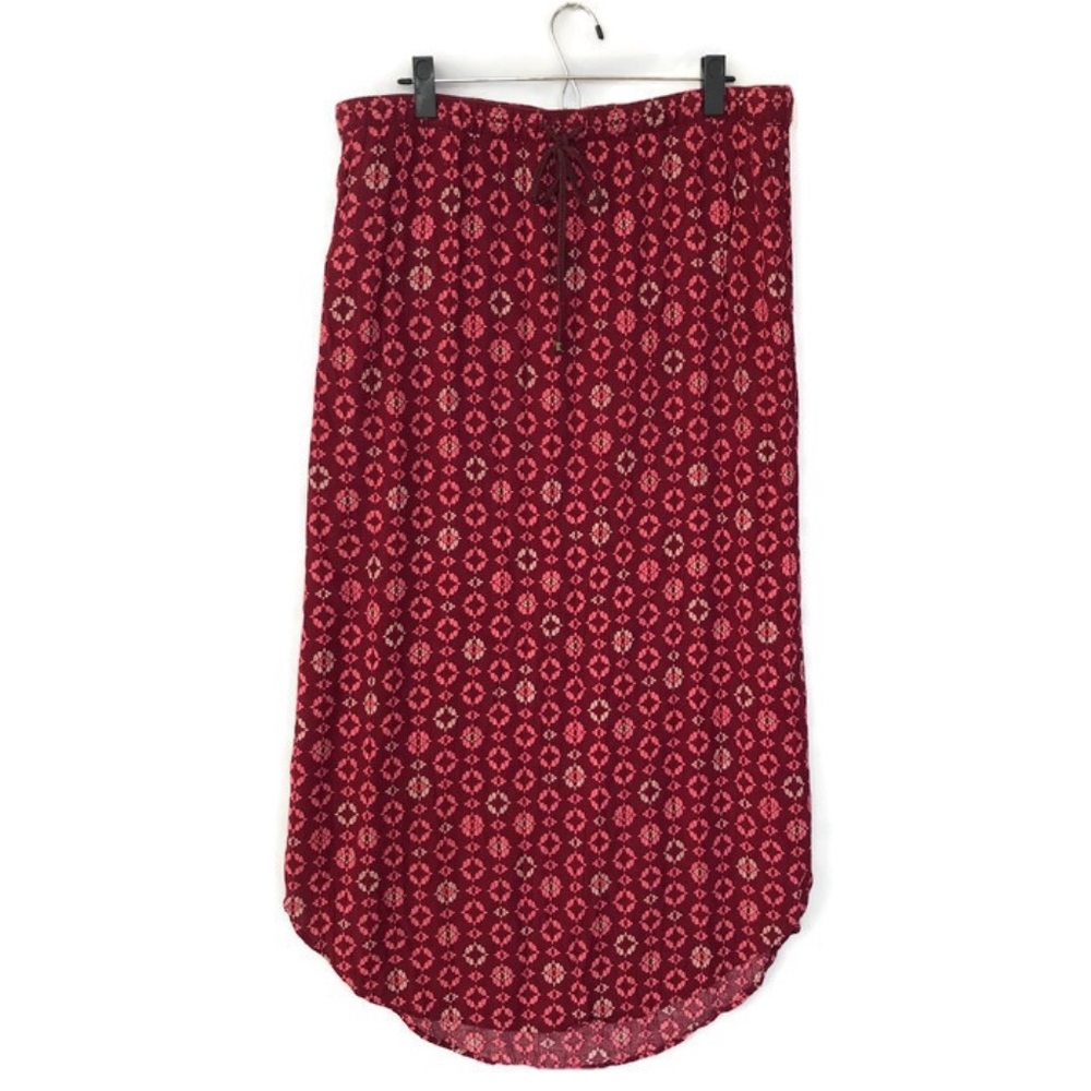 Eddie Bauer Women's XLT Plum Four Winds Boho Skirt